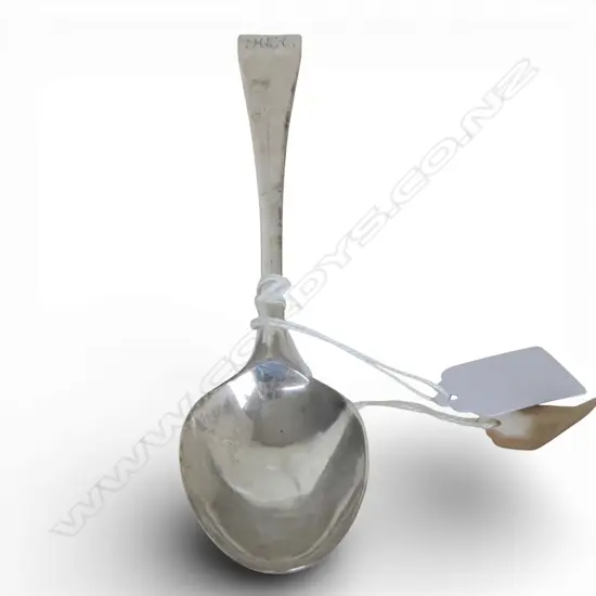 GEORGIAN SILVER BOTTOM MARKED TABLESPOON London 1772 by Thomas Chawner 58gms