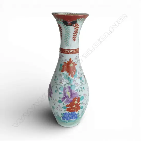 VINTAGE JAPANESE VASE repair & hairline crack H.365mm