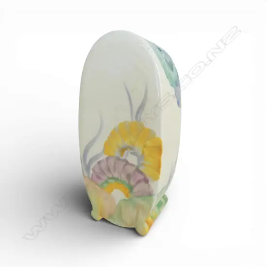 CLARICE CLIFF VISCARIA PATTERN SUGAR SIFTER, H.125mm