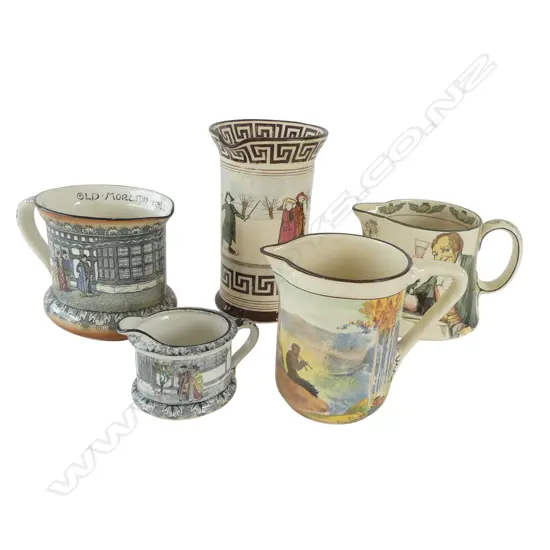 5 ROYAL DOULTON JUGS H.190mm