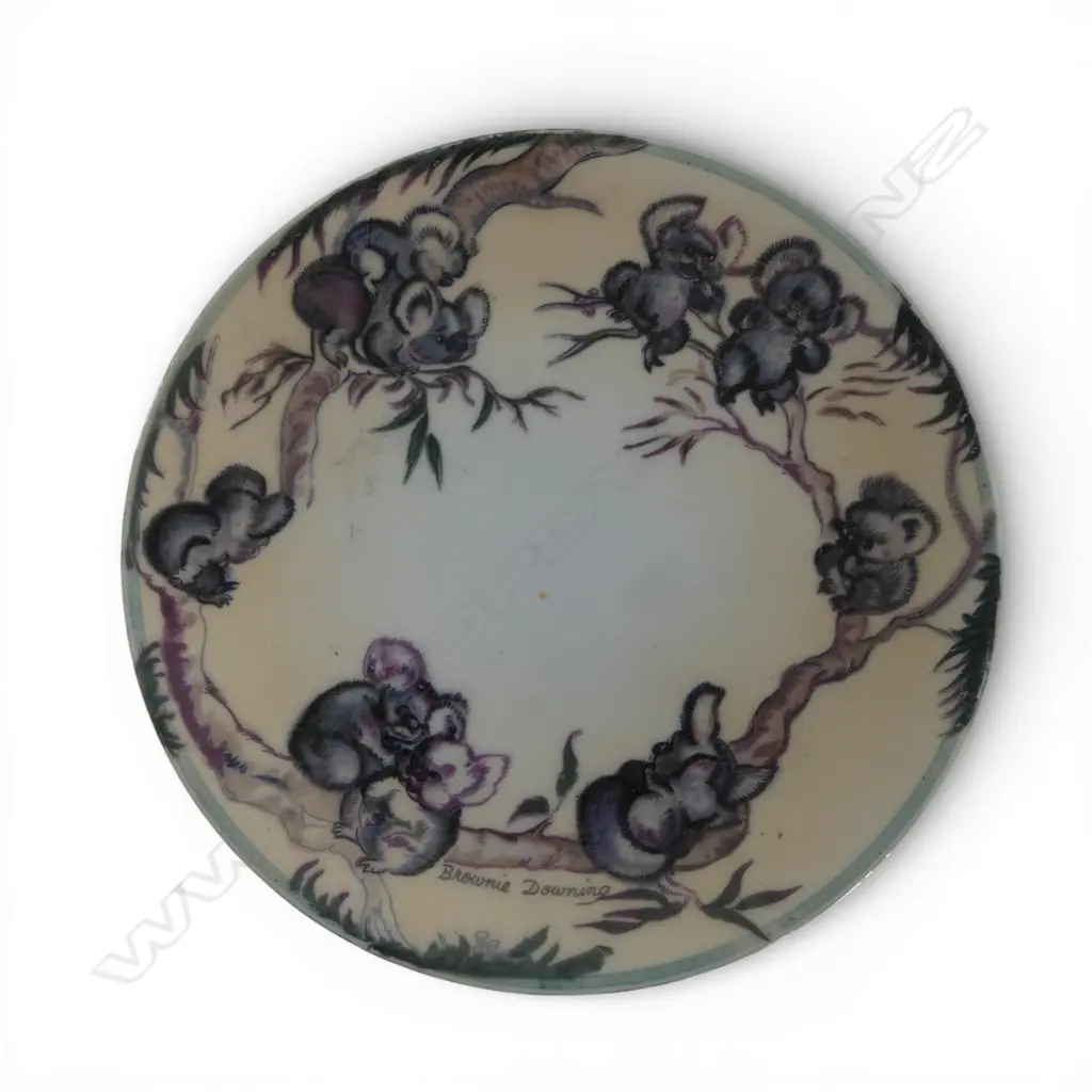 AUS. BROWNIE DOWNING KOALA WALL PLATE Dia.155mm Image 1++