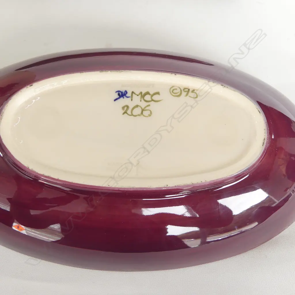 3 PCES MOORCROFT (VASE w. HAIRLINE H.125mm) + COBRIDGE STONEWARE ENGLAND VASE EN Image 1++