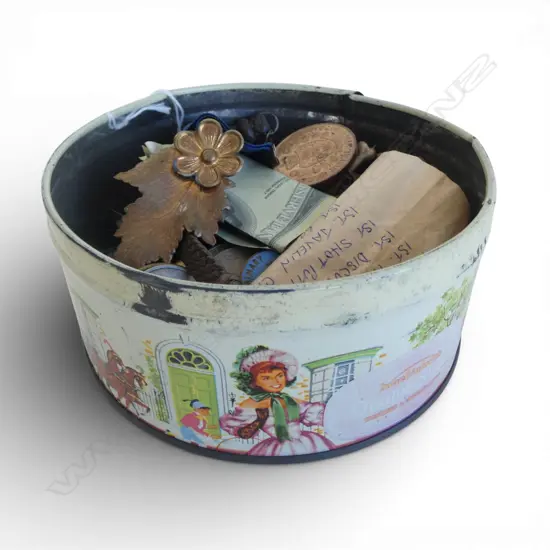 TIN ASST. COINS, TOKENS ETC