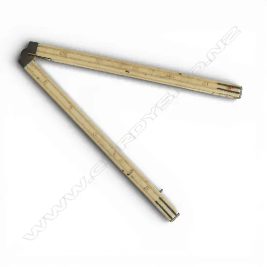 ANTIQUE 4 FOLD 24 INCH IVORY RULER