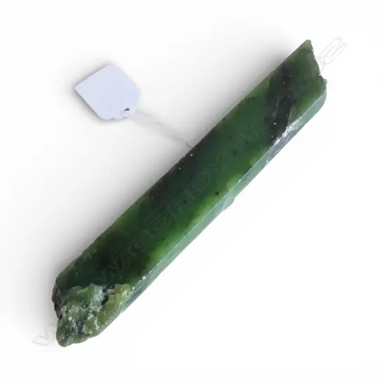 BAR OF 'GENUINE NEW ZEALAND GREENSTONE' L.165mm