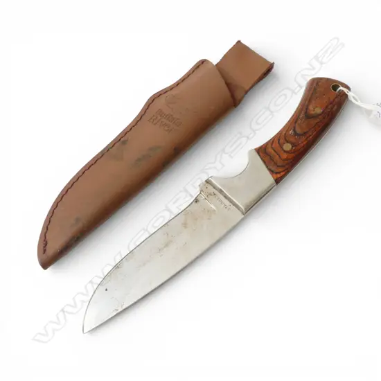SHEATHED BUFFALO RIVER SKINNING KNIFE L270MM