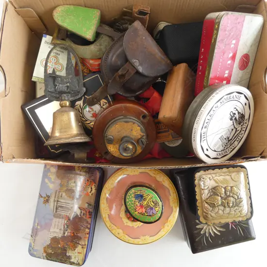 ASST. ITEMS; OLD TINS ETC