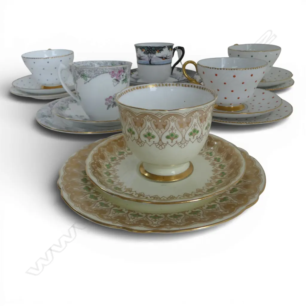 6 SHELLEY CHINA CSP SETS MIXED PATS Image 1++