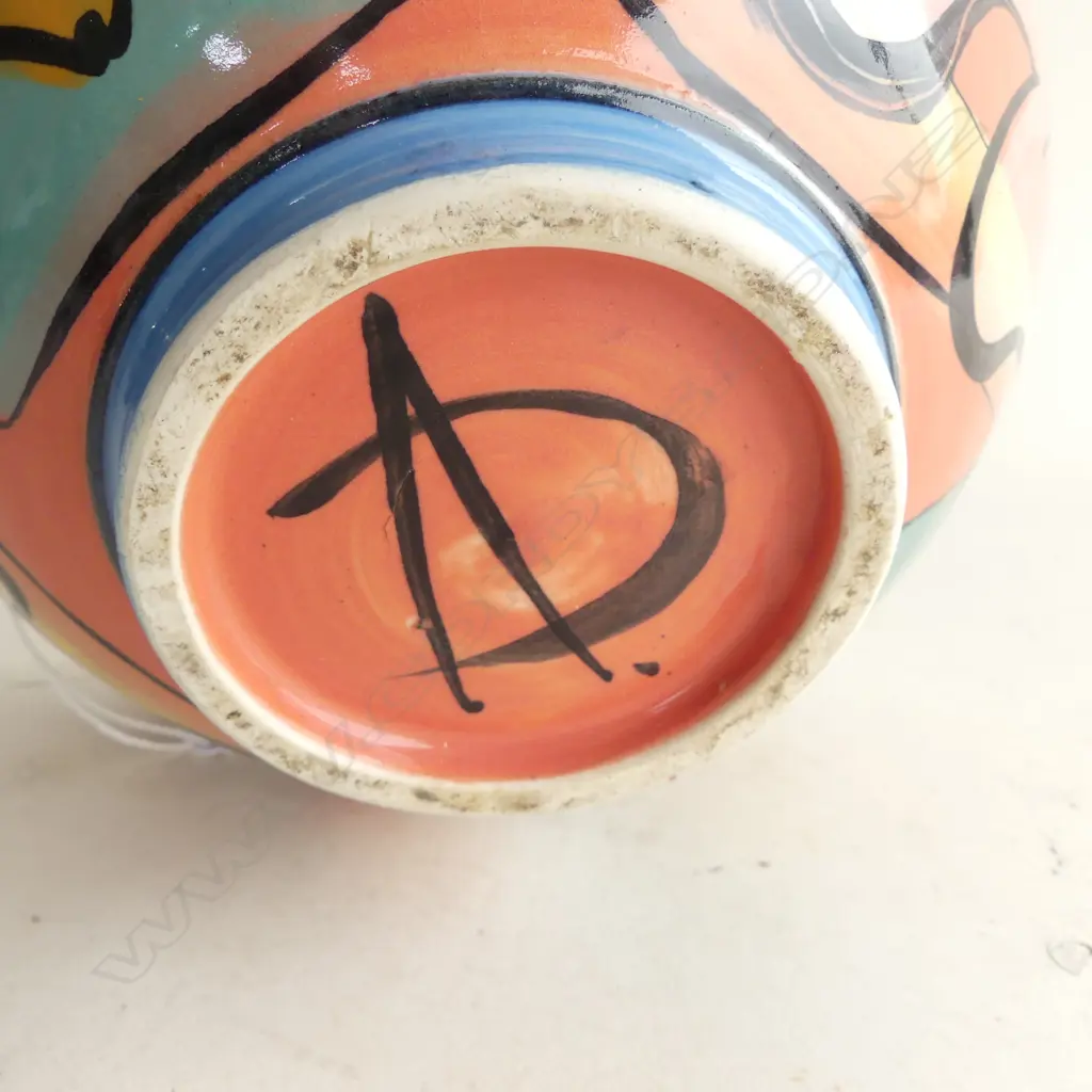 ANDREW VAN DER PUTTEN STUDIO POTTERY BOWL H.105mm, 210mm dia Image 1++