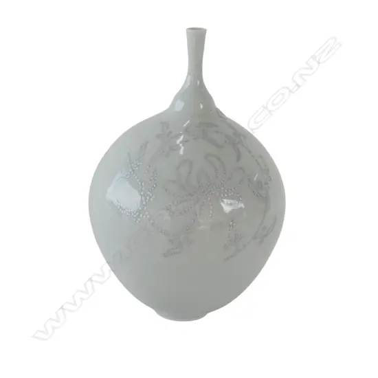 KEUM SUN LEE PALE GREY SPECIMAN VASE, H.220mm