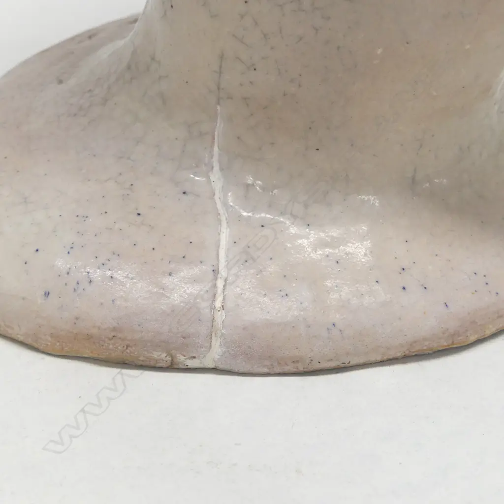 STUDIO CERAMIC GLAZED HEAD VASE H.295mm - FAULTS Image 1++