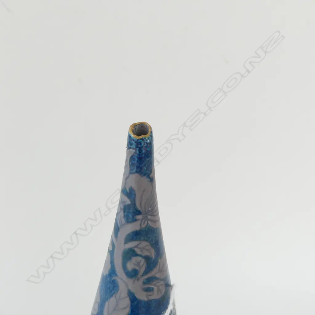 KEUM SUN LEE BLUE & GREY CONICAL VASE, H.275mm Image 1++
