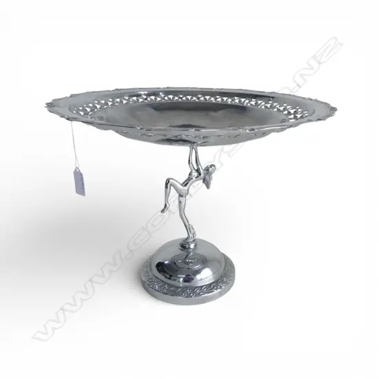 SILVER PLATE COMPORT H.225mm, 305mm dia