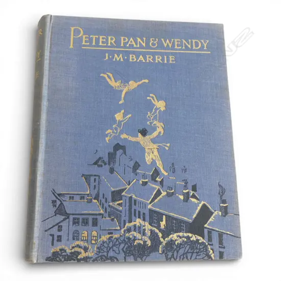 VINTAGE BOOK, J. M. BARRIE PETER PAN & WENDY, GREAT ORMOND ST HOSPITAL ED. C.1930s H.255mm 