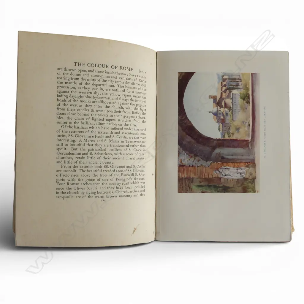 THE COLOUR OF ROME, 1914 BY OLAVE MURIEL POTTER WITH 59 COLOUR PLATES BY YOSHIO MARKINO Image 1++