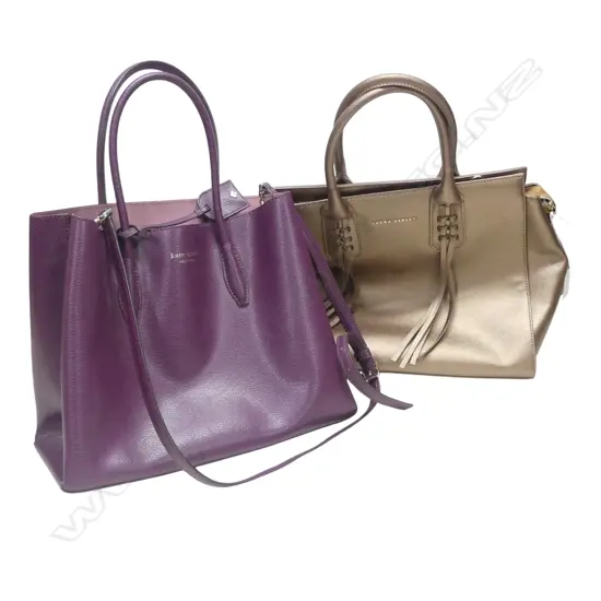 2 LADIES HAND BAGS; KATE SPADE / LAURA ASHLEY