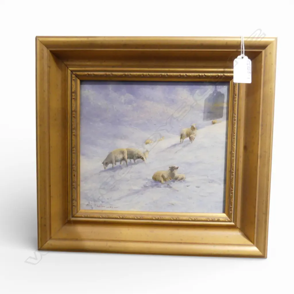 BEV TAYLOR, LEAN PASTURES, OIL ON BOARD, 190x210mm Image 1++