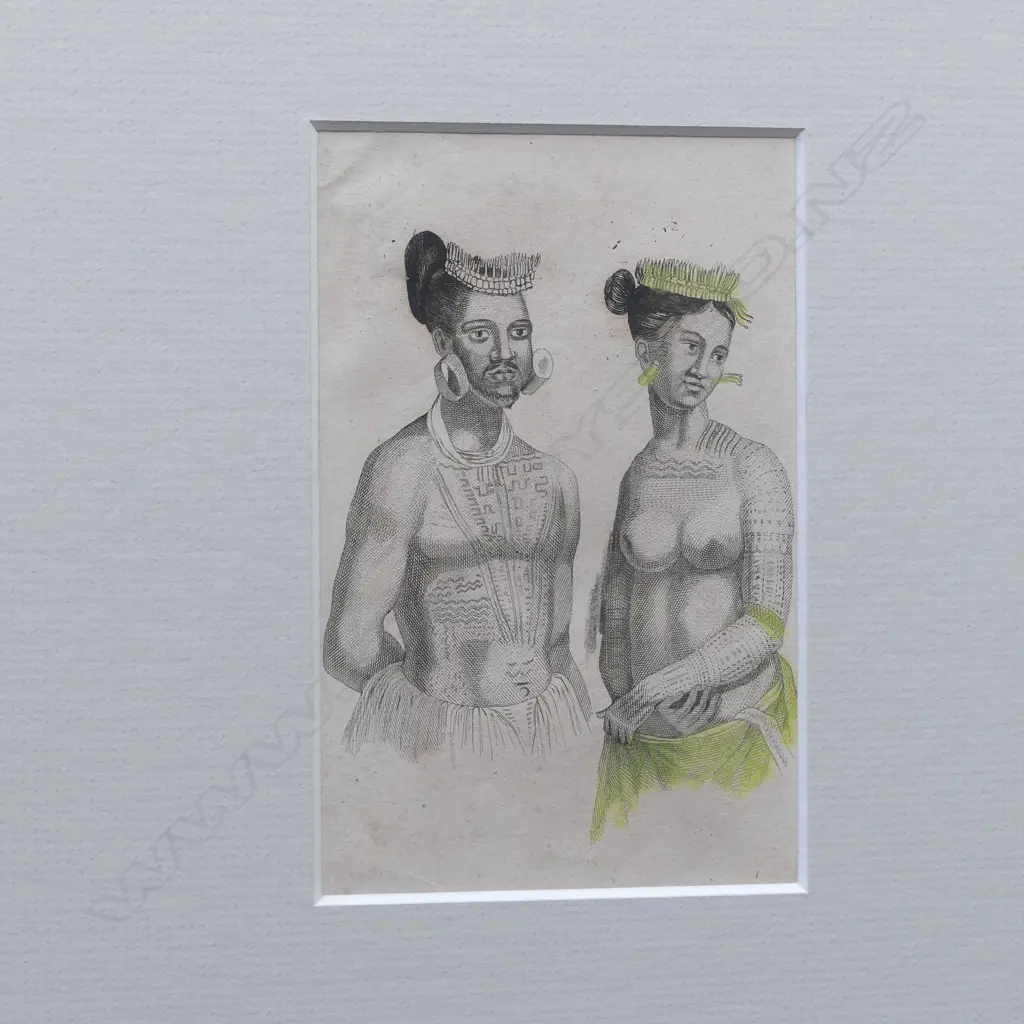 5 c1830's ENGRAVINGS: Otaheite Island w canoes by Rooker after Webber Cook's 3rd voyage   85 x 140mm approx. each matted Image 1++