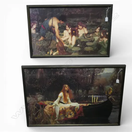2 PRE RAPHAELITE  JOHN WILLIAM WATERHOUSE PRINTS