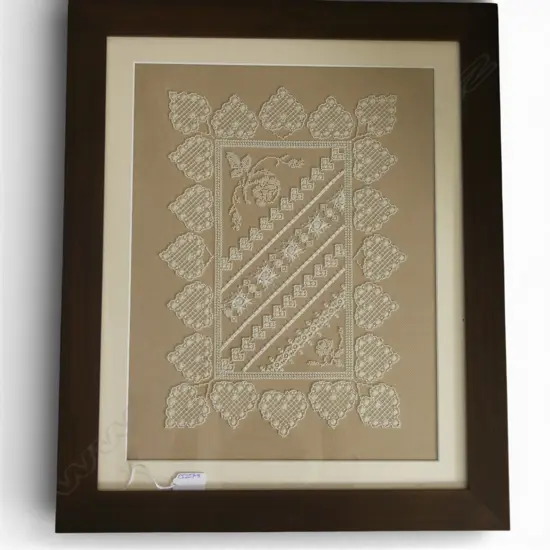 FRAMED LACE EMBROIDERY 435x330mm