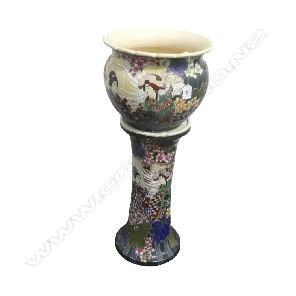 JAPANESE JARDINIERE ON STAND H.685mm Image 1++