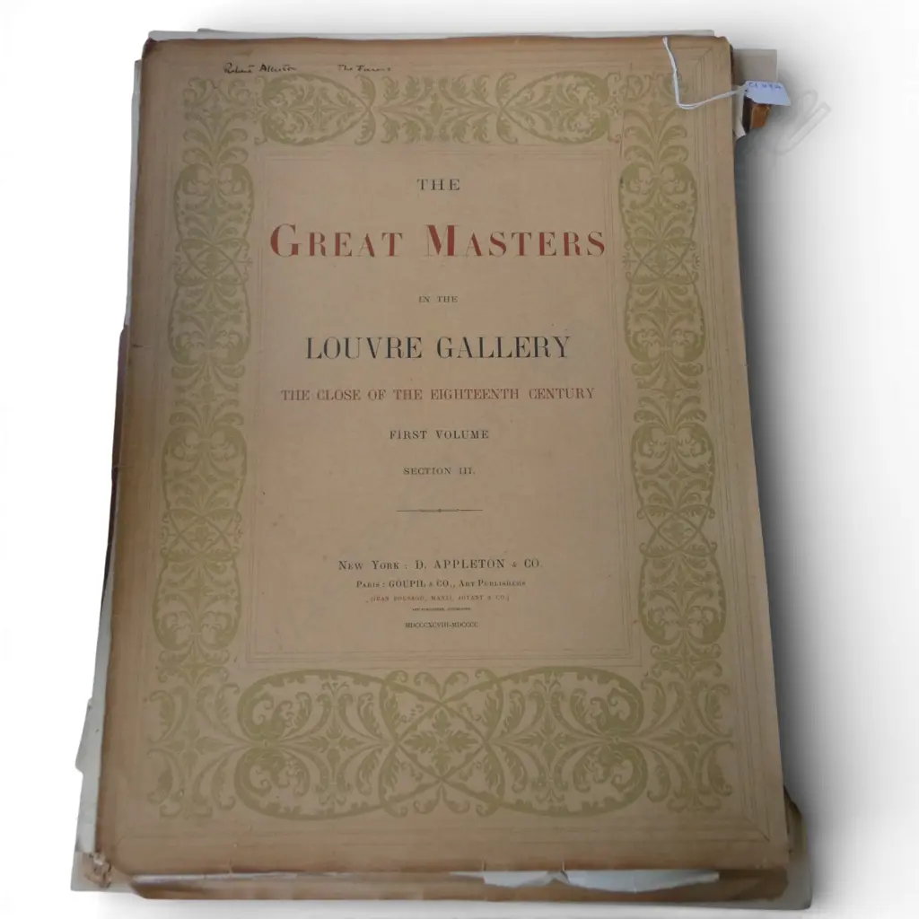 ASST. ETCHINGS & LITHOGRAPHS 'THE GREAT MASTERS IN THE LOUVRE GALLERY' Image 1++