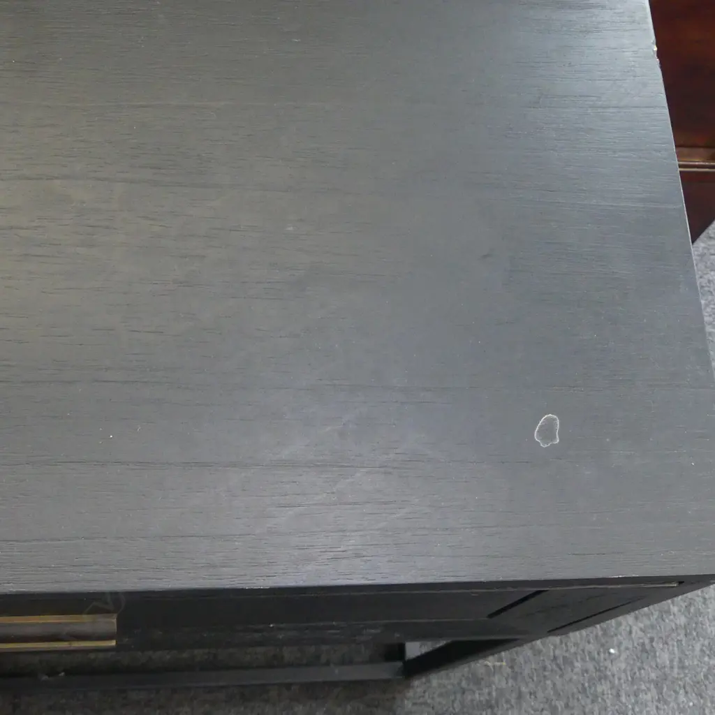 MODERN EBONISED CONSOLE TABLE 1200x400x755mm Image 1++