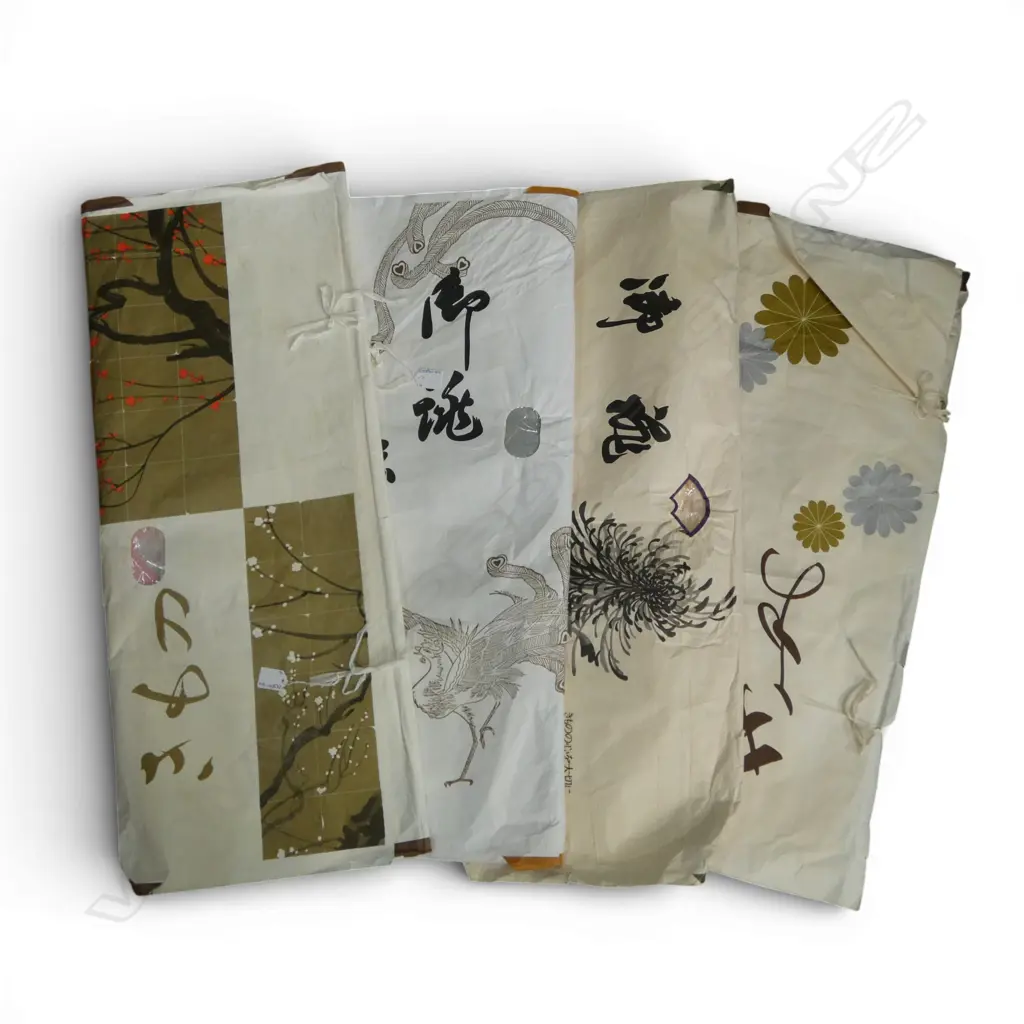 FOUR VINTAGE KIMONO IN ORIGINAL PACKAGING Image 1++