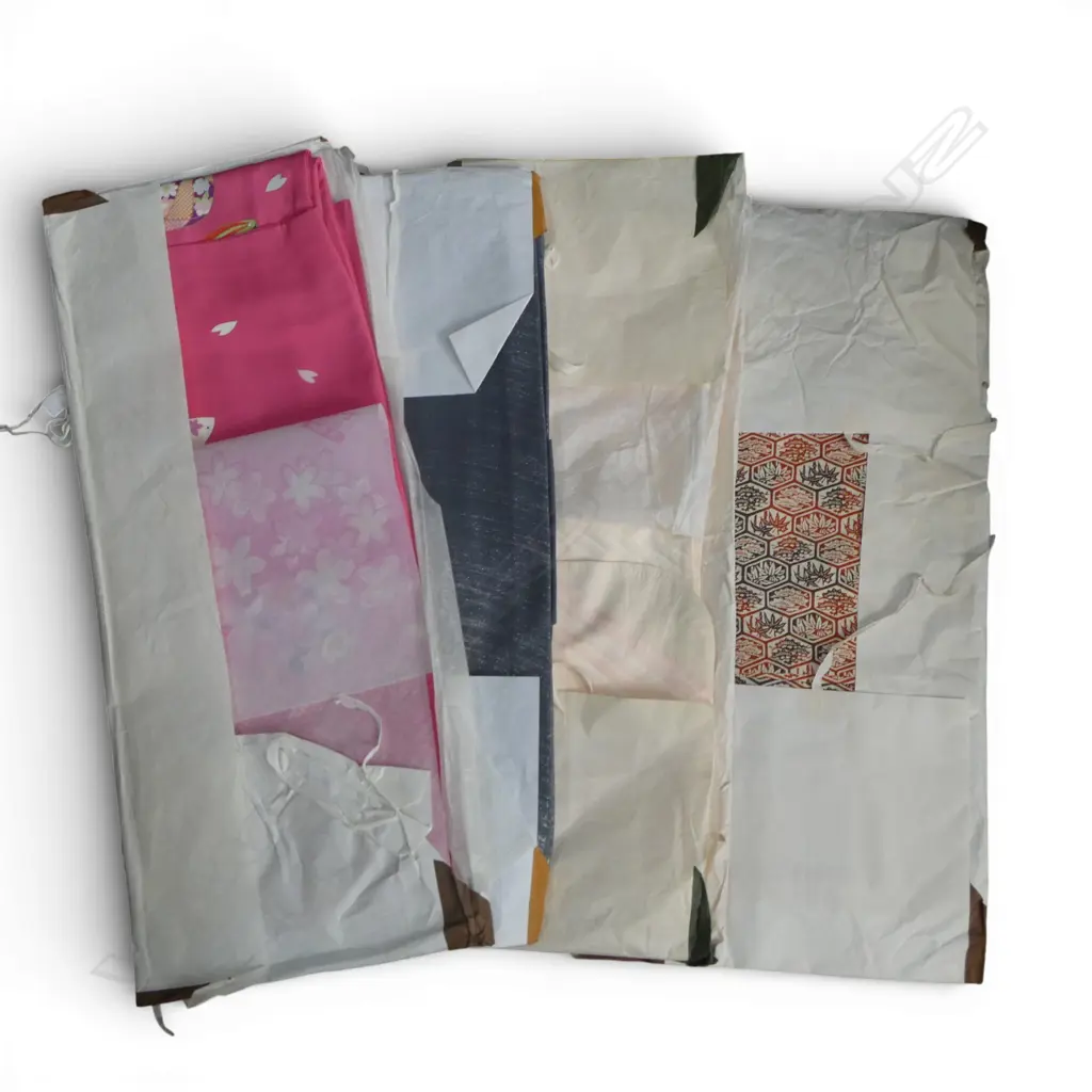 FOUR VINTAGE KIMONO IN ORIGINAL PACKAGING Image 1++