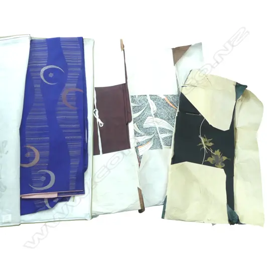 FOUR VINTAGE KIMONO IN ORIGINAL PACKAGING