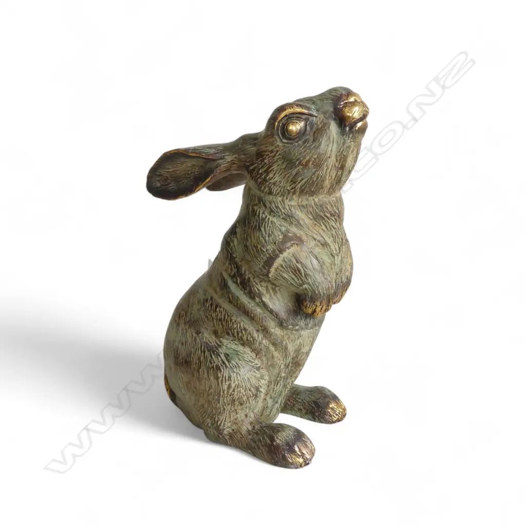 HOLLOW BRONZE HARE RABBIT H.310mm Image 1++