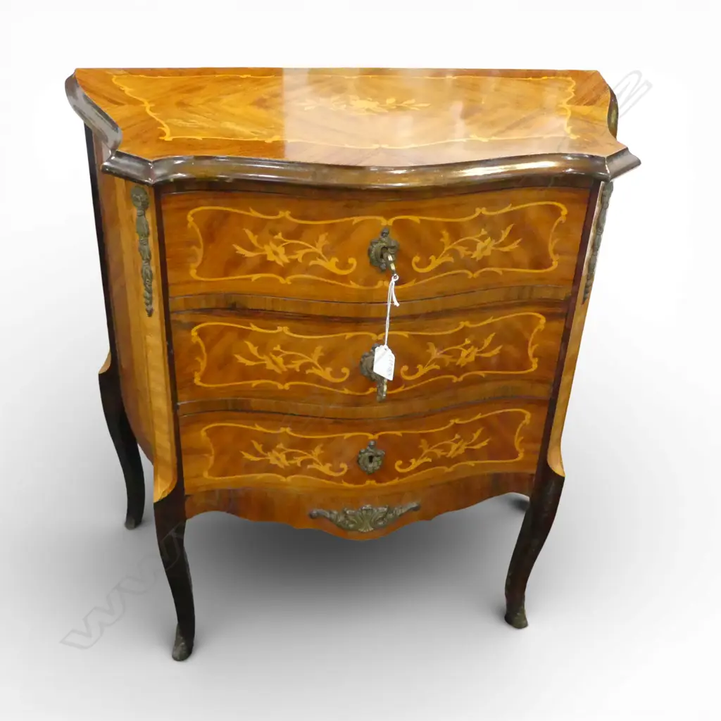 FRENCH STYLE BEDSIDE DRAWERS 680x340x710mm Image 1++