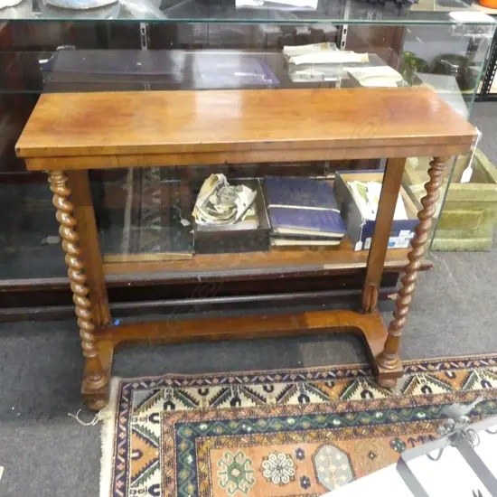 ANTIQUE MAHOGANY CONSOLE TABLE 990x305x820mm