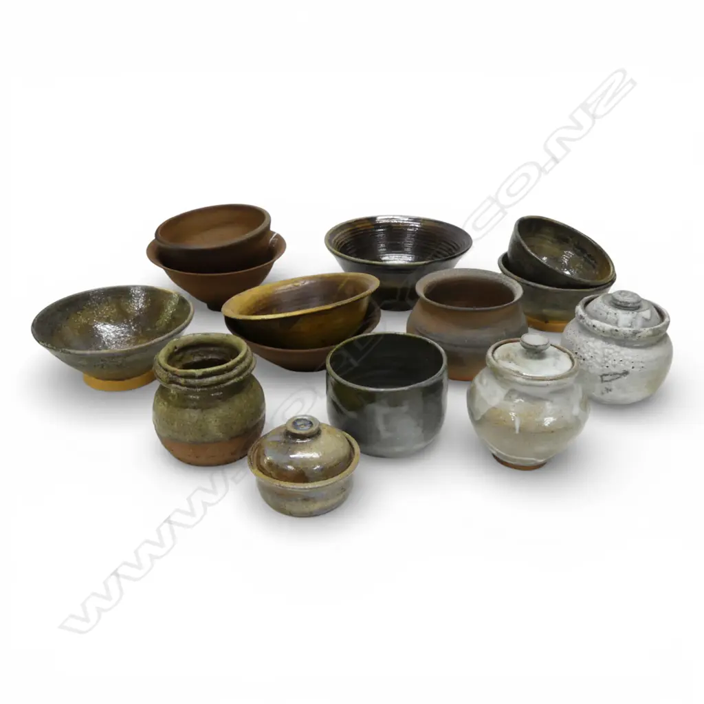 ASST. STUDIO POTTERY BOWLS, JARS etc Image 1++