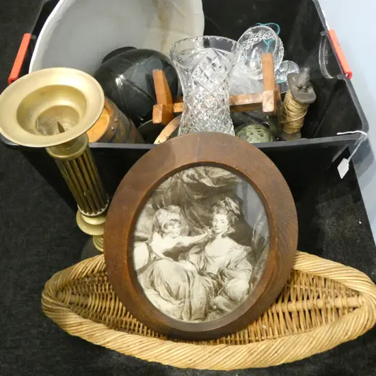 ASST. CERAMICS, GLASSWARE, POCKETWATCH ETC