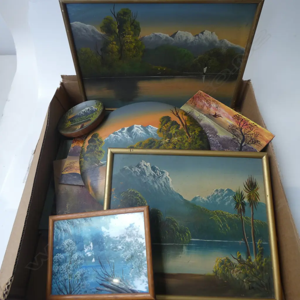 ASST. COLONIAL LANDSCAPE OILS; BUSH & LAKE SCENES + JOY FRIIS ETC Image 1++