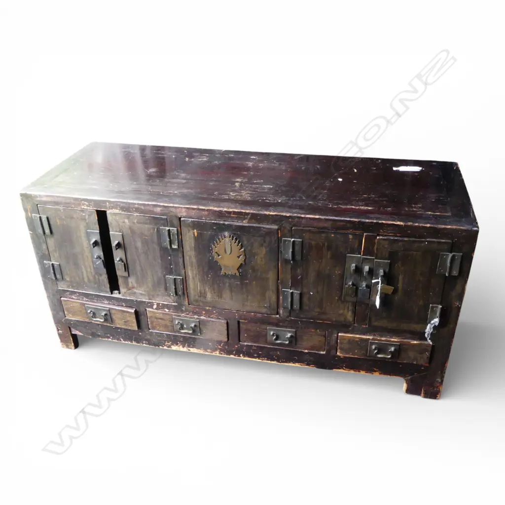 VINTAGE CHINESE LOW SIDEBOARD needs attention 1430x500x680mm Image 1++