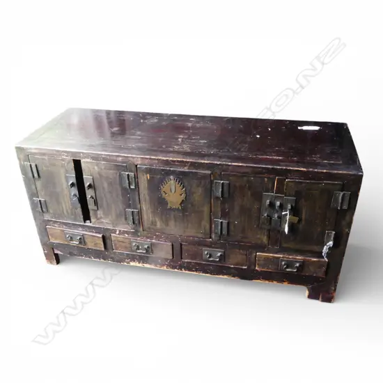 VINTAGE CHINESE LOW SIDEBOARD needs attention 1430x500x680mm