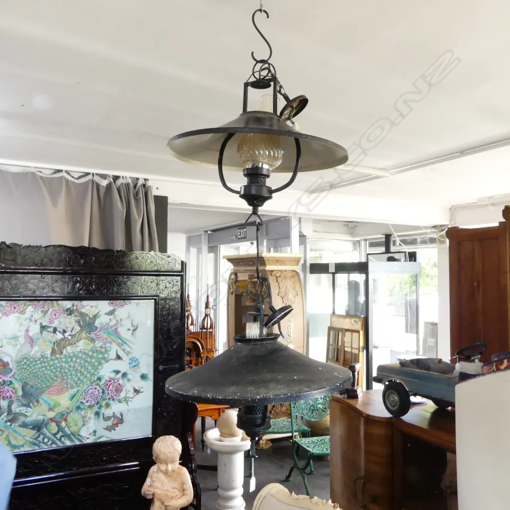 3 INDUSTRIAL STYLE PENDANT LIGHTS Dia.500mm Image 1++