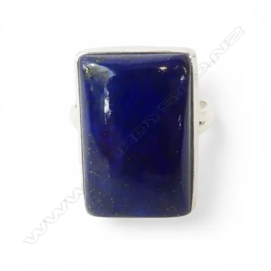 SILVER LAPIS LAZULI RING