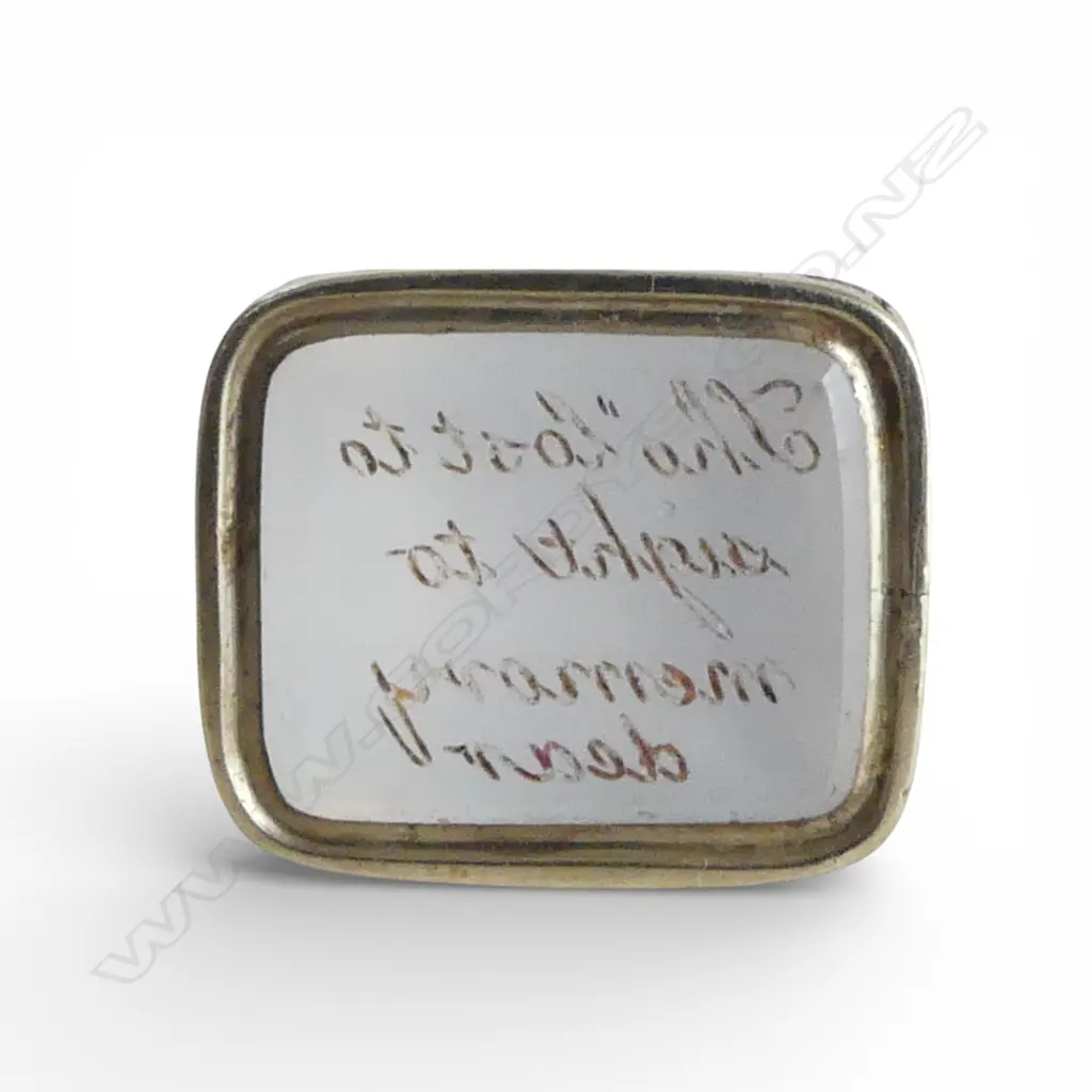 ANTIQUE GOLD FANCY FOB SEAL pale agate engraved panel testing 14ct possibly some metal lining Image 1++