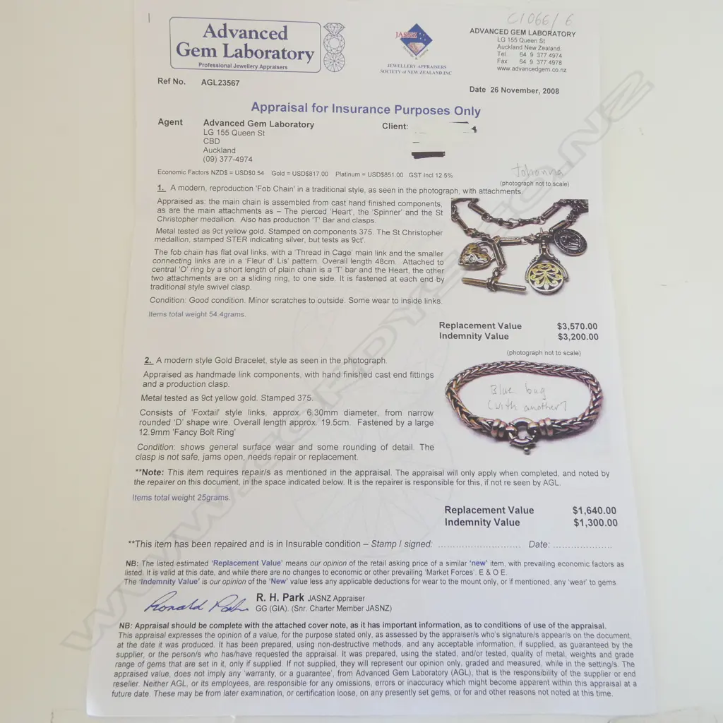 9CT YG FOX TAIL BRACELET L.195mm 25gms Image 1++