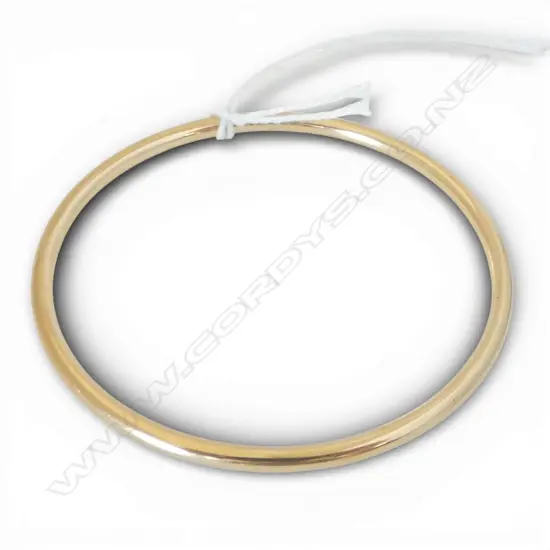 9ct YELLOW GOLD HOOP BANGLE outer diameter 67mm 18.4gms