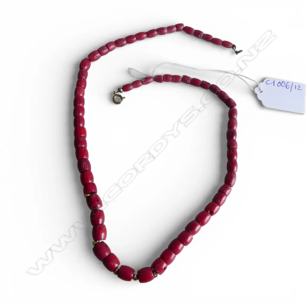 RED CORAL NECKLACE L.525mm Image 1++