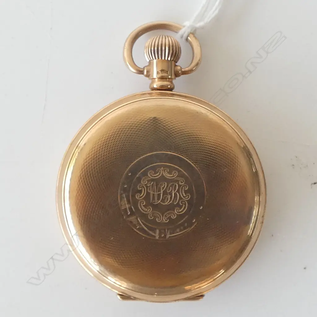 9CT GOLD FULL HUNTER POCKET WATCH 95.22gms Image 1++