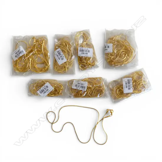 QTY PLATED SNAKE CHAINS, L.48mm, new old stock