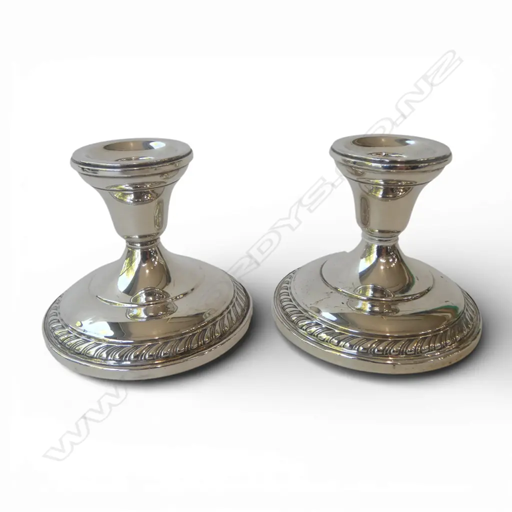 PR STG SILVER WEIGHTED CANDLE HOLDERS H.75mm Image 1++