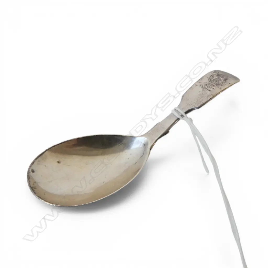 VICTORIAN STG SILVER TEA CADDY SPOON, CHAWNER & Co, LONDON 1853, 15gms Image 1++