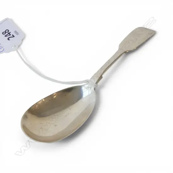 VICTORIAN STG SILVER TEA CADDY SPOON, HENRY HOLLAND, LONDON 1847, 13.61gms