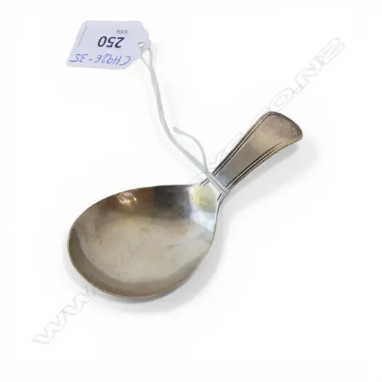 GEORGIAN STG SILVER TEA CADDY SPOON, JOSIAH SNATT, LONDON 1810, 9.58gms